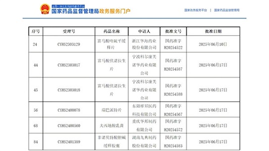 再添喜報 | 服務(wù)項目上市批件+5